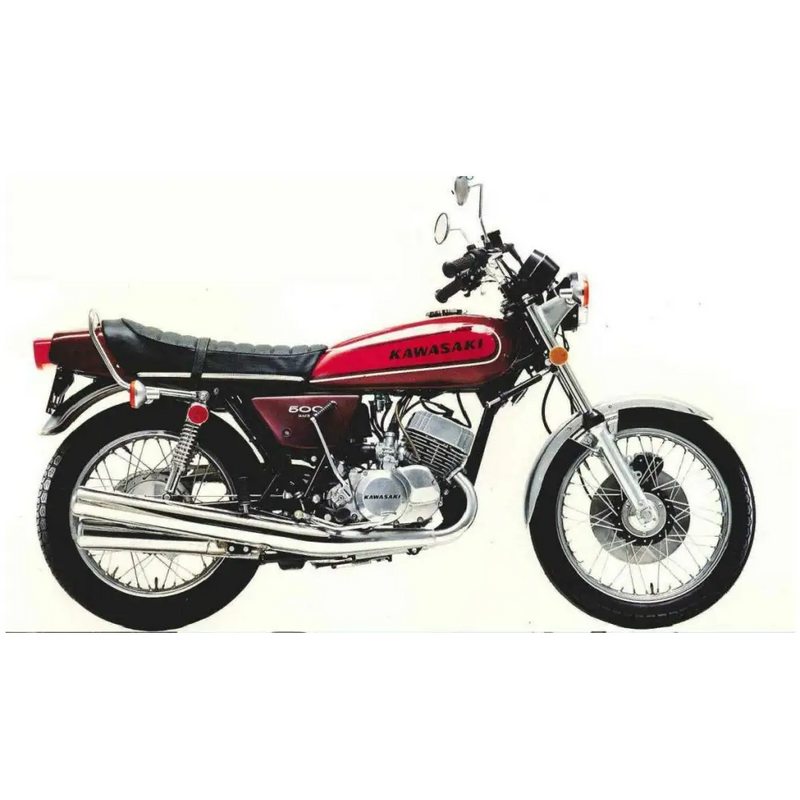 6: KAWASAKI HIE 500 RED - RED - Vehicle Decals