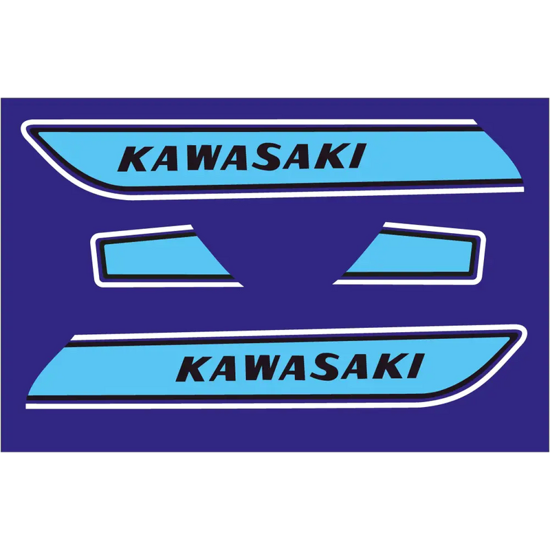 7: Kawasaki H1F 500 Decal sets Blue - Blue - Decals
