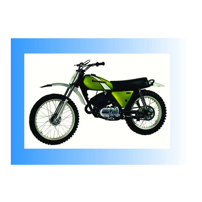 KAWASAKI KX125 & 125A 1974/75 - WHITE - Vehicle Decals