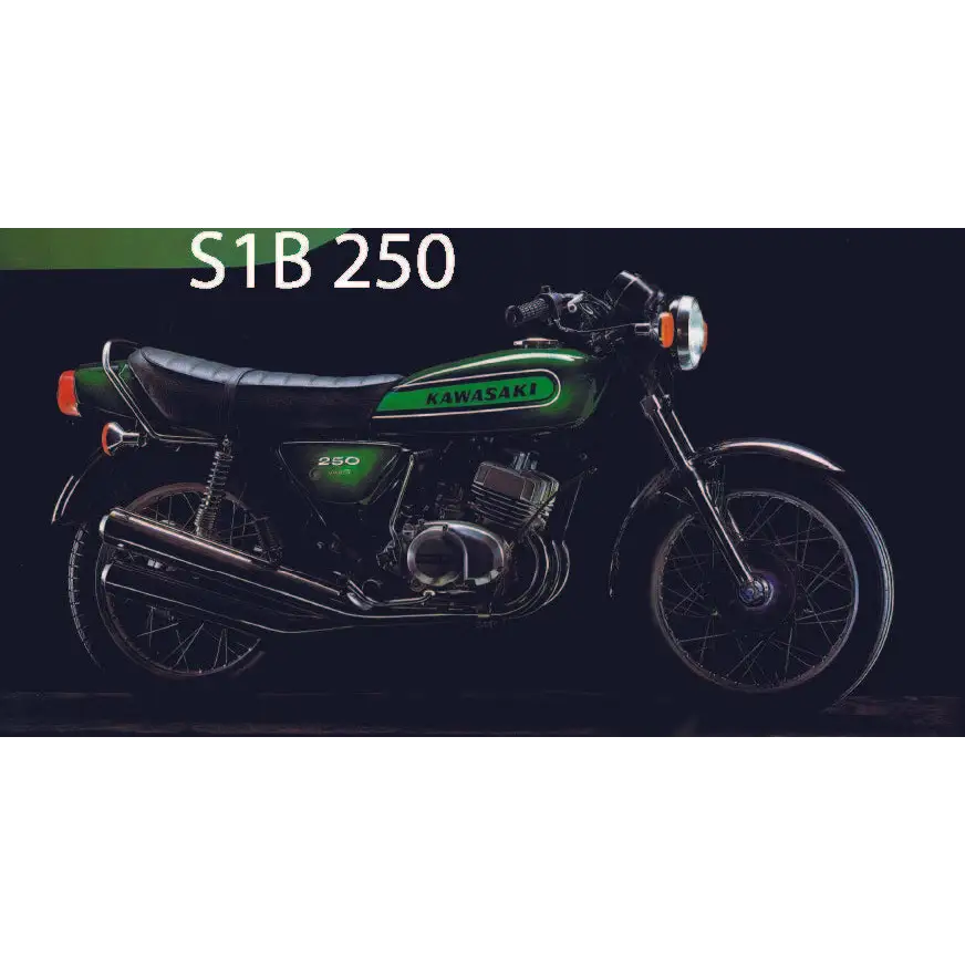 1: 1974 KAWASAKI S1B 250 - GREEN - Decals