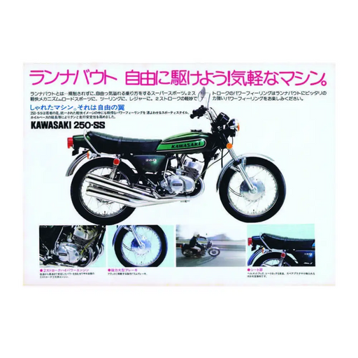 1: 1974 KAWASAKI S1B 250 - GREEN - Decals