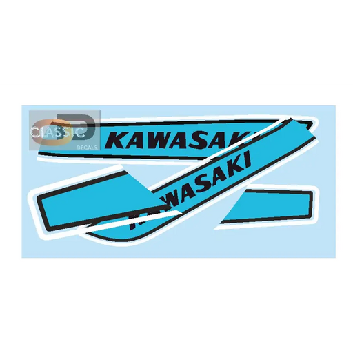 2: KAWASAKI 1975 S1C 250 - BLUE - Decals