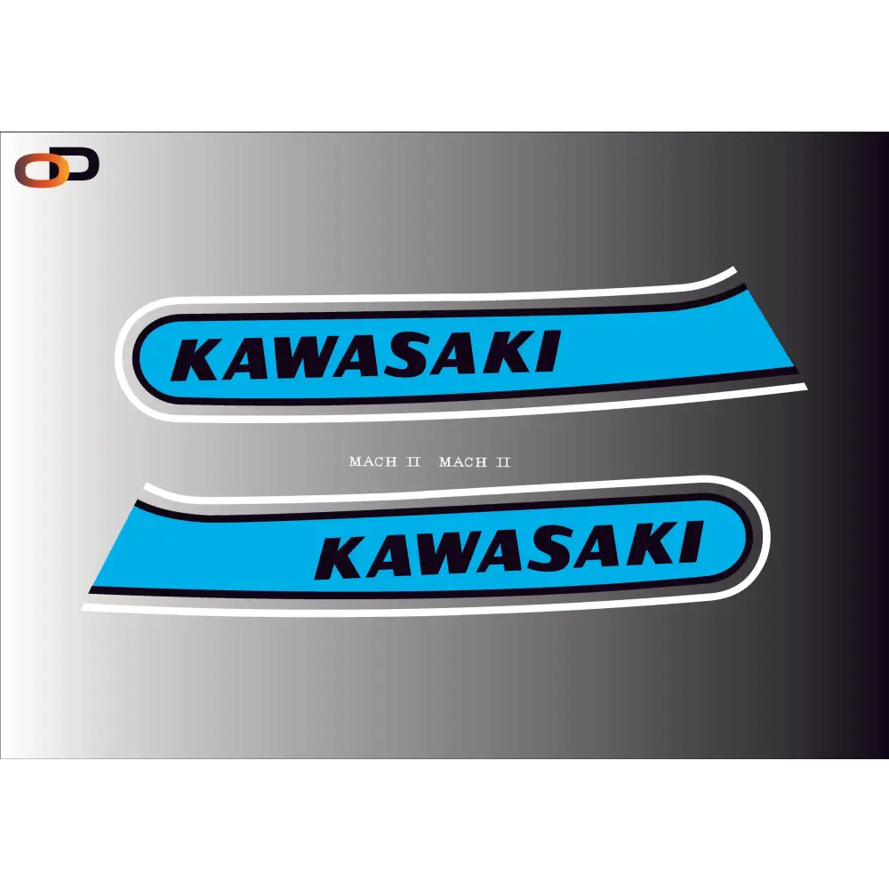 3: KAWASAKI S3 400 Candy Red & Blue colour-ways - Decals