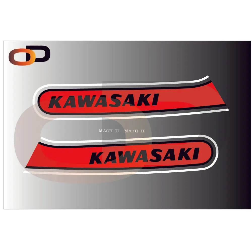 3: KAWASAKI S3 400 Candy Red & Blue colour-ways - Decals