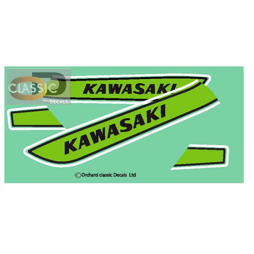 4: KAWASAKI S3A 400 GREEN - green - Vehicle Decals