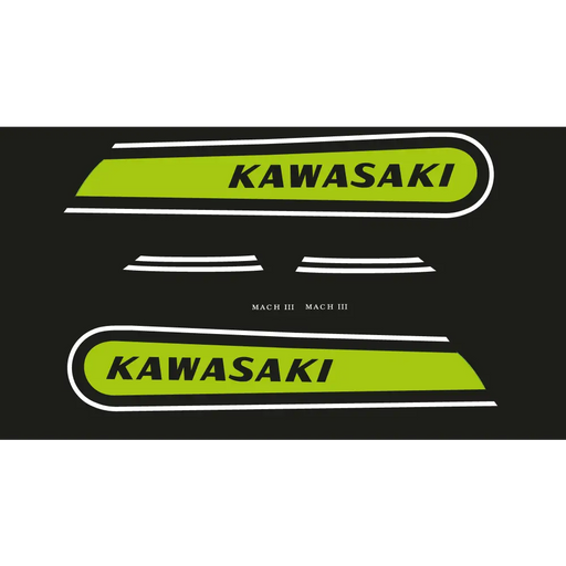 5: KAWASAKI HID 500 Green - GREEN - Vehicle Decals