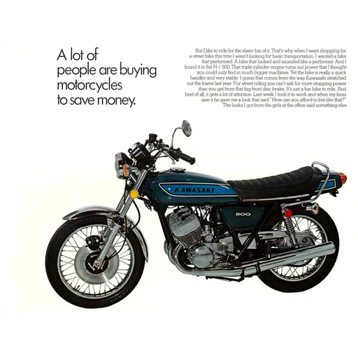 7: Kawasaki H1F 500 Decal sets Blue - Blue - Decals