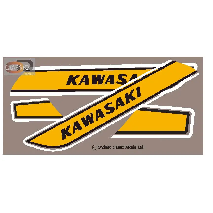 7: Kawasaki H1F 500 Decal sets Gold - Gold - Decals