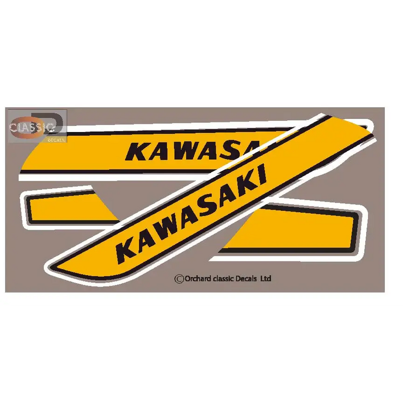 7: Kawasaki H1F 500 Decal sets Gold - Gold - Decals