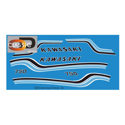 7: Kawasaki H2 750 Pearl Candytone Blue - Blue - Decals
