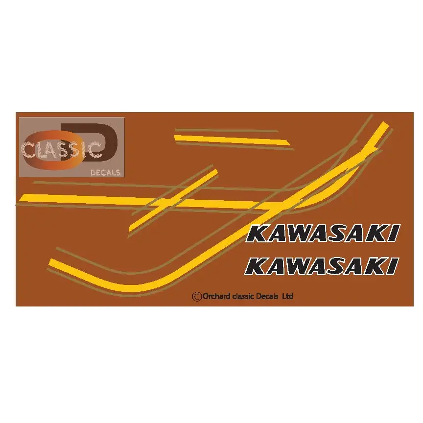 7: Kawasaki KH 500 Bronze tank model - Decals