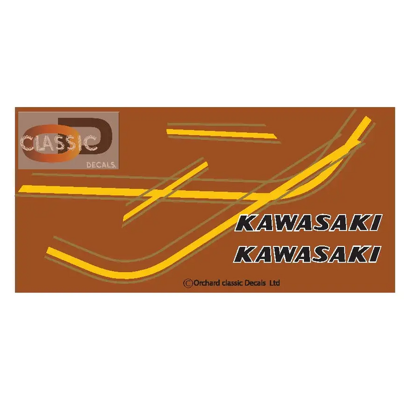 7: Kawasaki KH 500 Bronze tank model - Decals