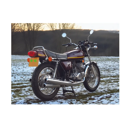 7: Kawasaki KH 500 Burgundy tank model - Burgundy - Decals