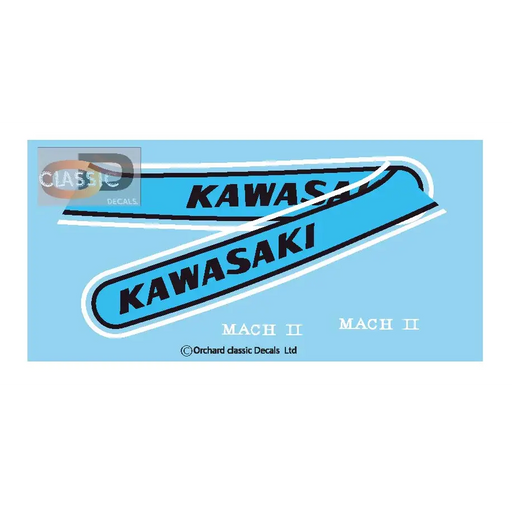 7: Kawasaki S3 400 Decal set Blue - blue - Decals