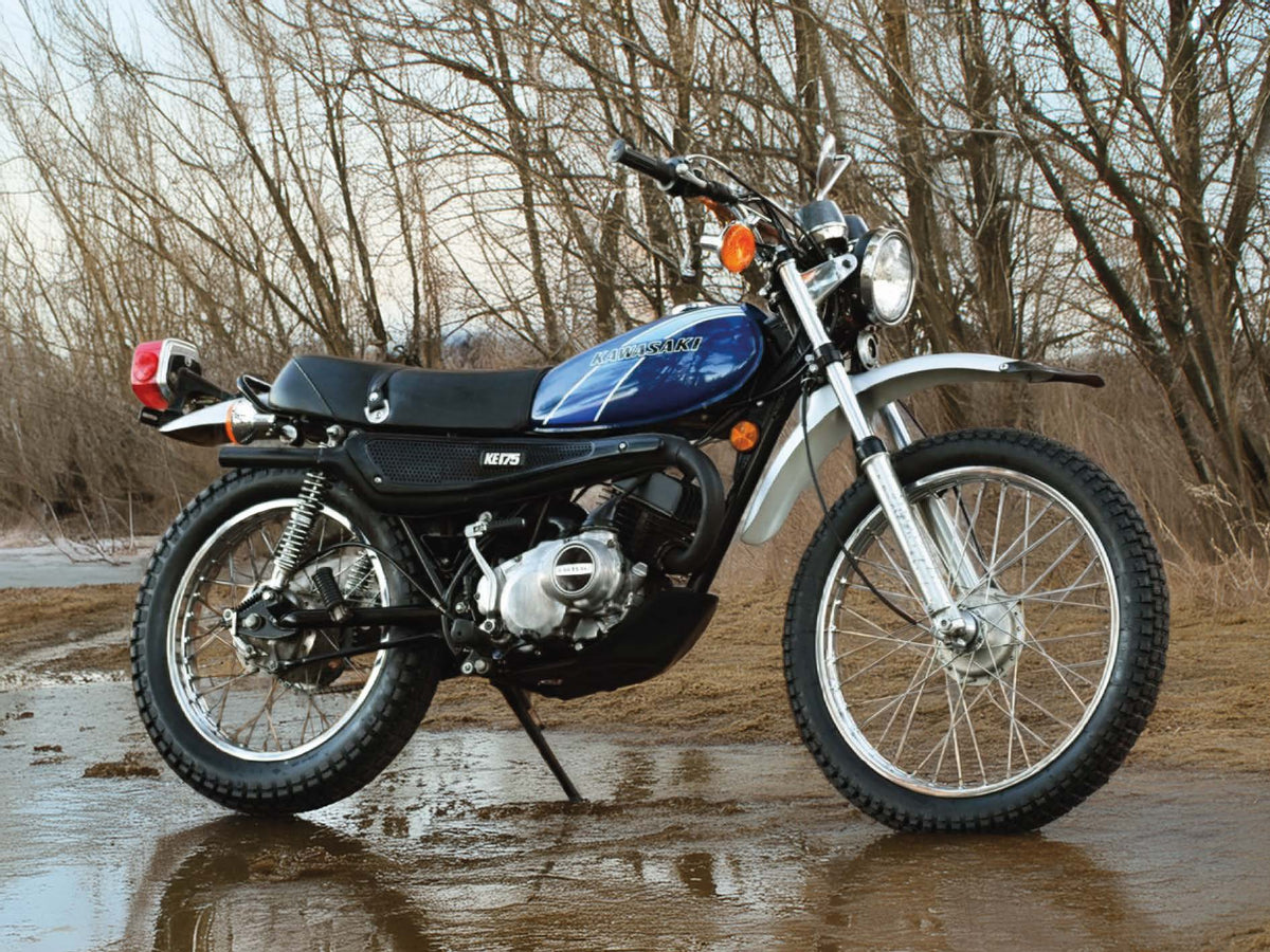 KAWASAKI KE 125/175 Blue Gradient decal decal