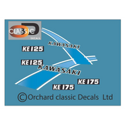 KAWASAKI KE 125/175 Blue Gradient decal decal - Blue - Vehicle Decals