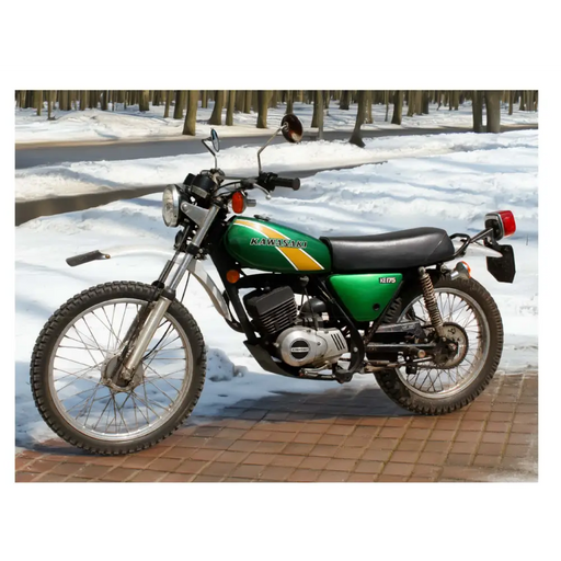 KAWASAKI KE 125/175 mustard/yellow stripe decal - yellow - Vehicle Decals