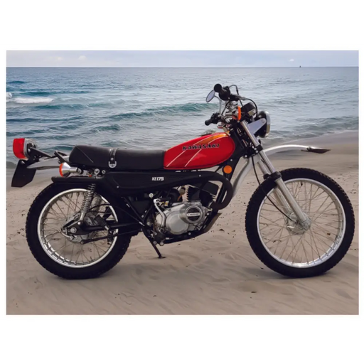 KAWASAKI KE 125/175 Orange Gradient decal - orange - Vehicle Decals