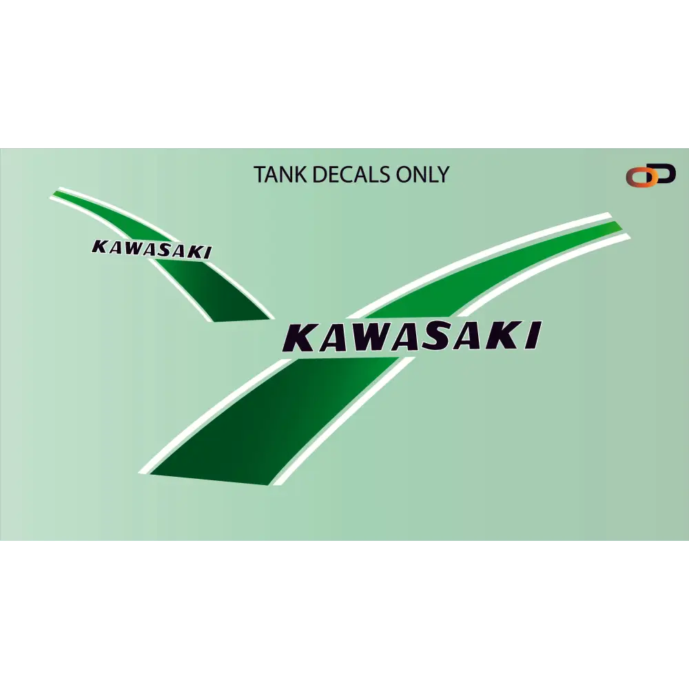 KAWASAKI KE250 1977 Green Gradient - Green - Vehicle Decals