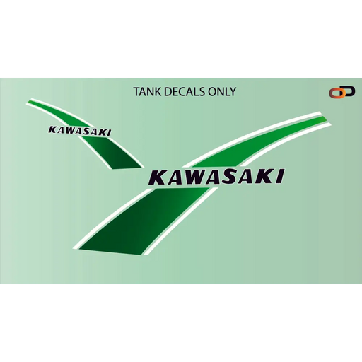 KAWASAKI KE250 1977 Green Gradient - Green - Vehicle Decals