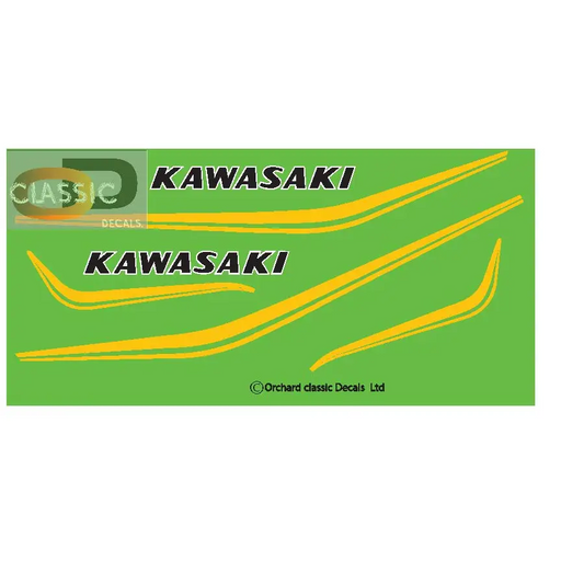 Kawasaki KH250 B3 CANDY LIME GREEN - Yellow