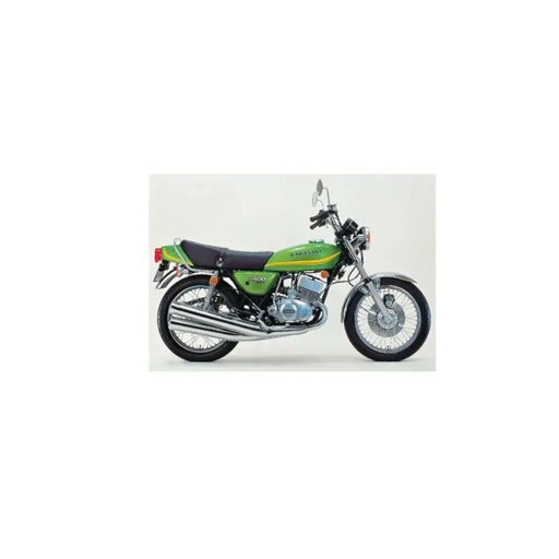 Kawasaki kh400 A5 Candy Lime Green & Candy Persimmon Red schemes