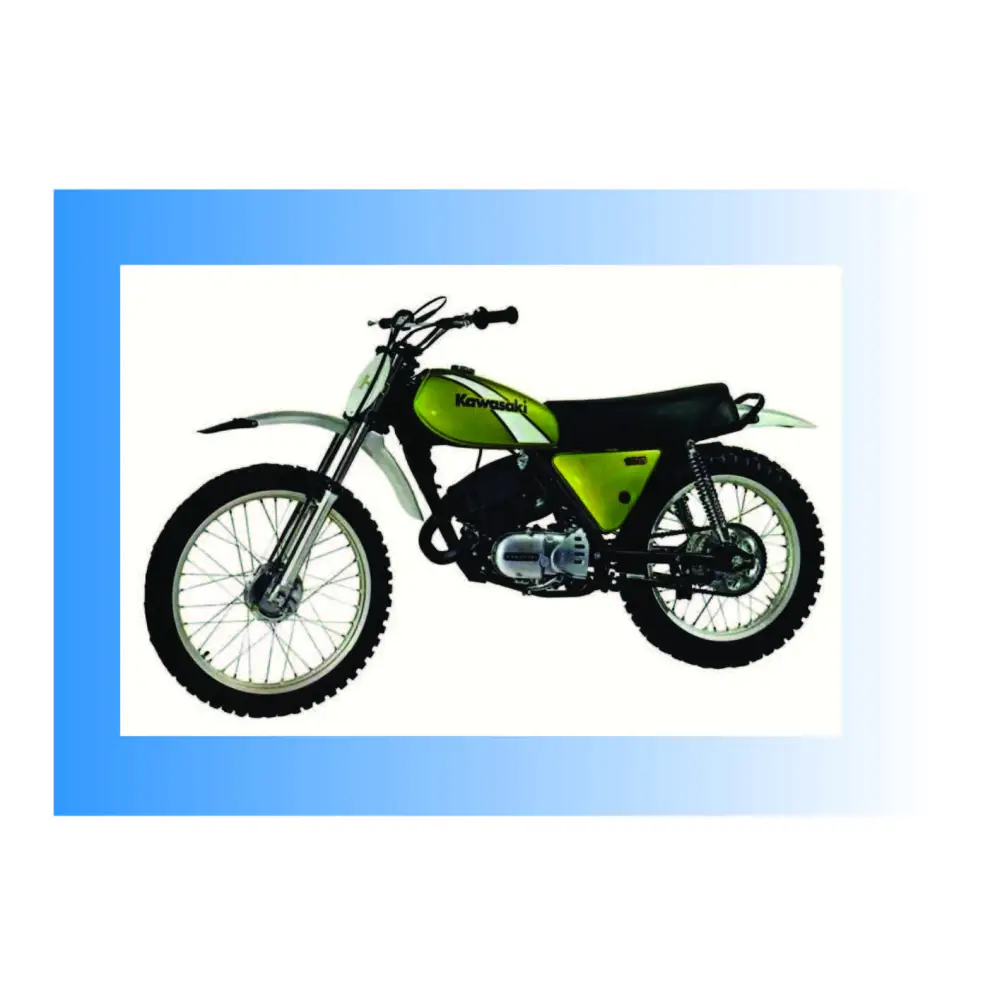 KAWASAKI KX125 & 125A 1974/75 - WHITE - Vehicle Decals