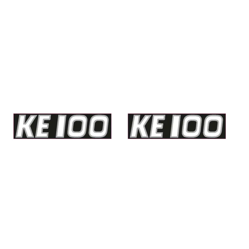 KE100 1975-1976. Black - Black - Decals