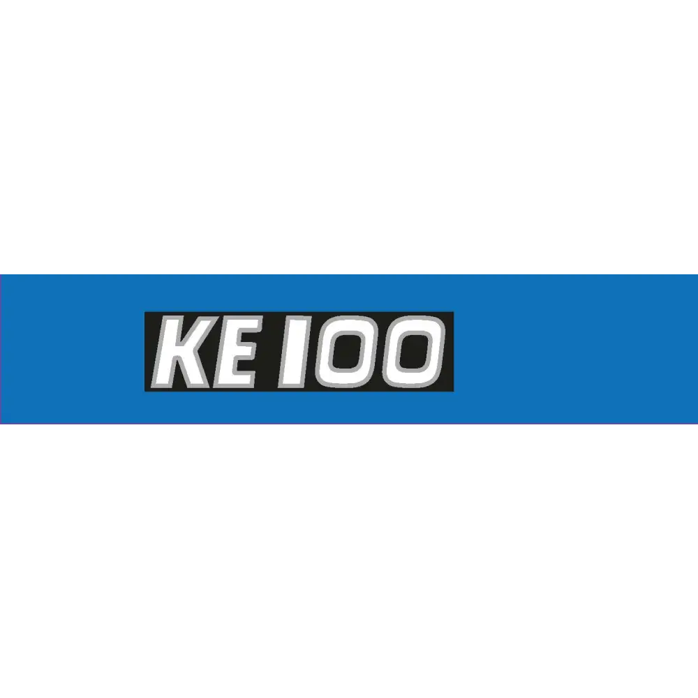 KE100 1975-1976 Blue tank model - Red - Decals