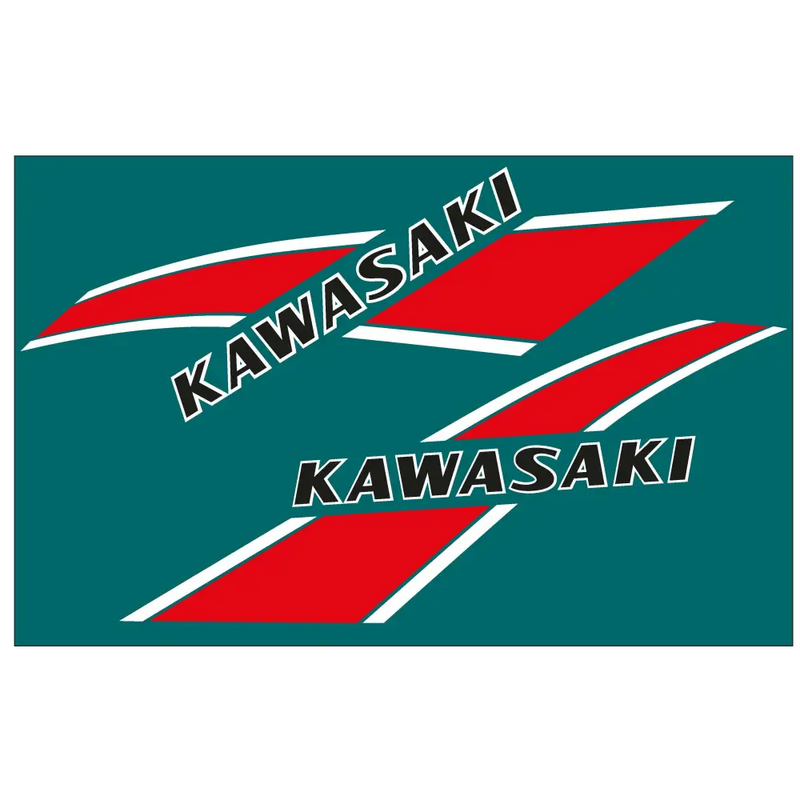 KE100 1975-1976 Blue tank model - Red - Decals