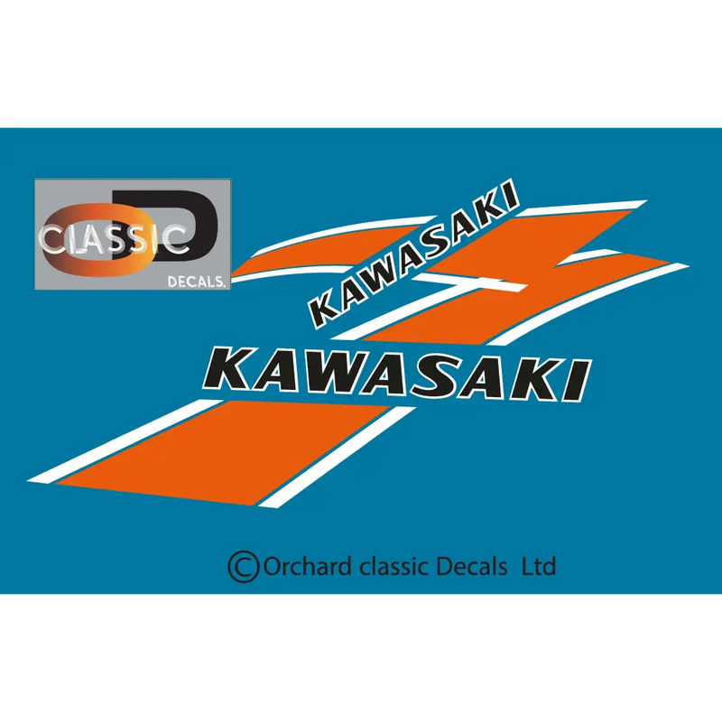 KE100 1975-1976. Orange decal - Orange - Decals